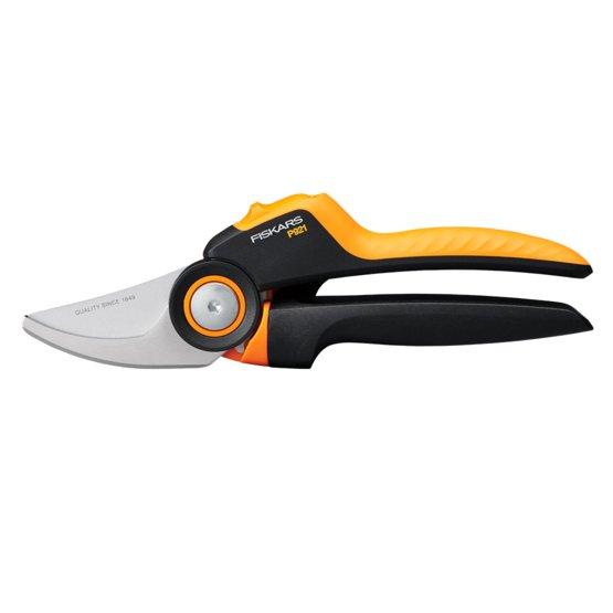 Obrázok FISKARS dvojčepeľové záhradné nožnice M PowerGear X-series (P921) 1057173 1 ks